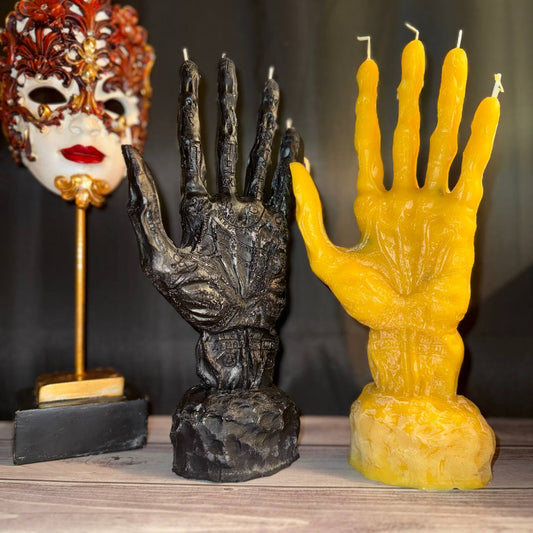 Magical Candle "Hand of Glory" Yellow: Intellectual power, success in learning.