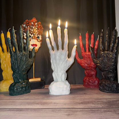 Magical Candle "Hand of Glory" White: Universal, for pure intentions.