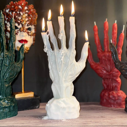 Magical Candle "Hand of Glory" White: Universal, for pure intentions.