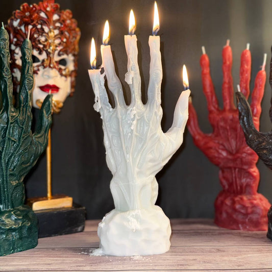 Magical Candle "Hand of Glory" White: Universal, for pure intentions.