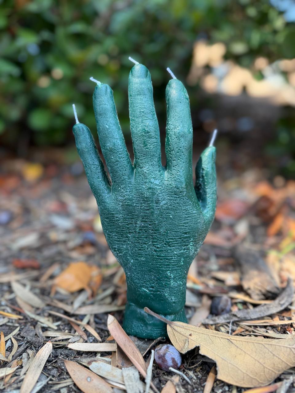 Magical Candle "Dead Hand" Green: Financial success, prosperity.
