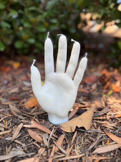 Magical Candle "Dead Hand" White: Universal, for pure intentions.