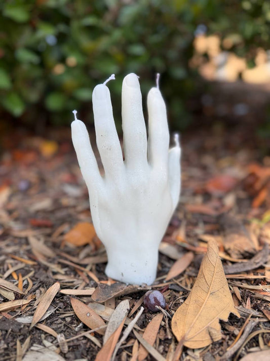 Magical Candle "Dead Hand" White: Universal, for pure intentions.