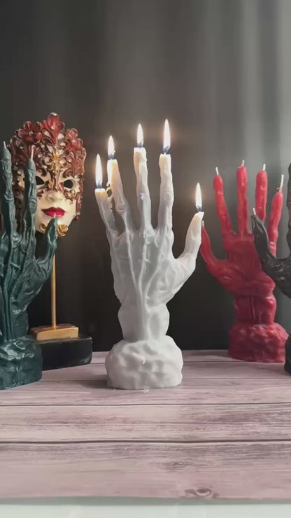 Magical Candle "Hand of Glory" White: Universal, for pure intentions.